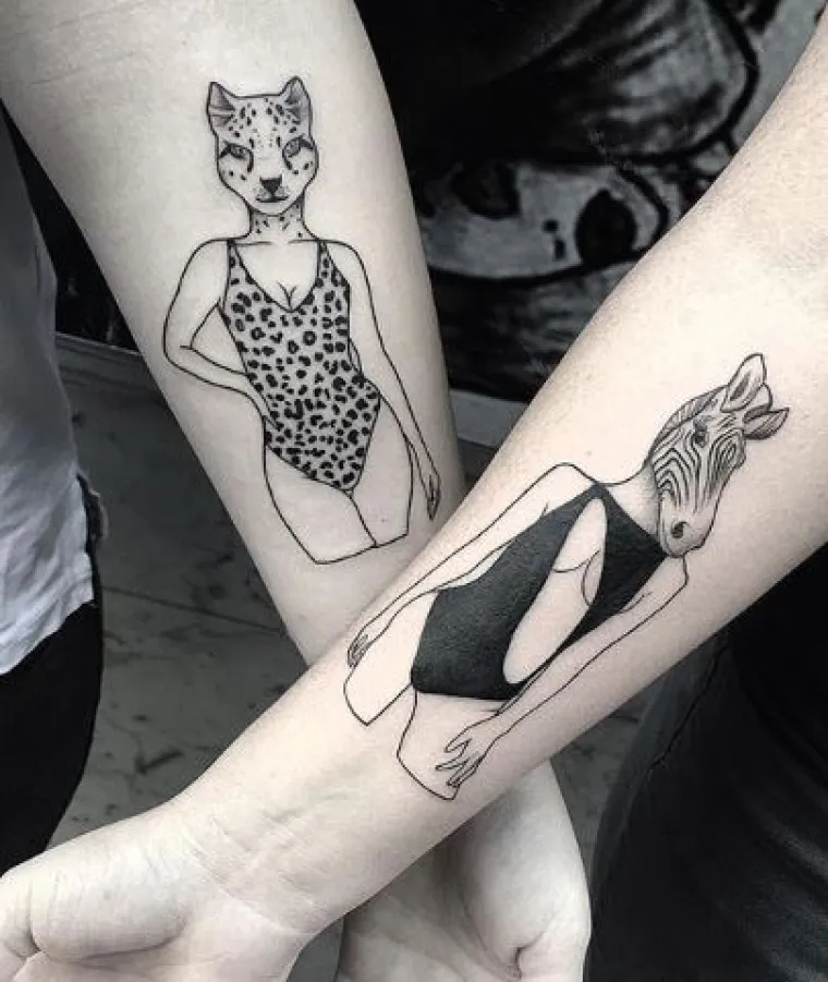 Ako ste bez ideja: 20 fora 'matching' tetovaža za zaljubljene parove