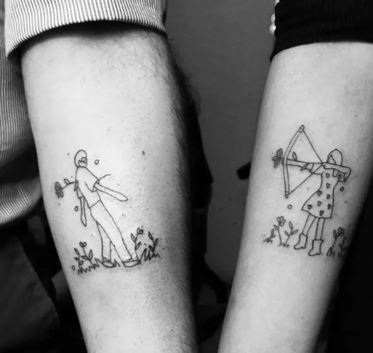 Ako ste bez ideja: 20 fora 'matching' tetovaža za zaljubljene parove