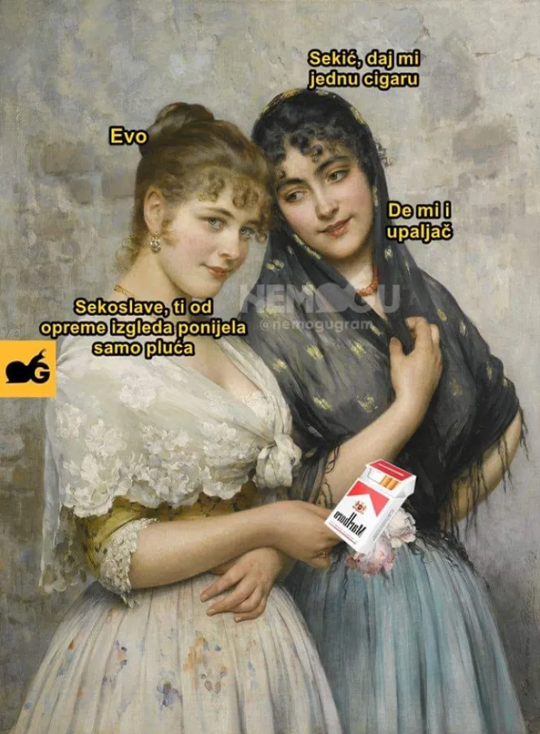 'Nemogu' je Facebook stranica koja 'stare' slike pretvara u urnebesna remek-djela