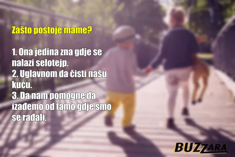 Urnebesni dječji odgovori na pitanja 'za&scaron;to je Bog stvorio mamu' i za&scaron;to one uopće postoje 'rascmoljit' će vas u par sekundi