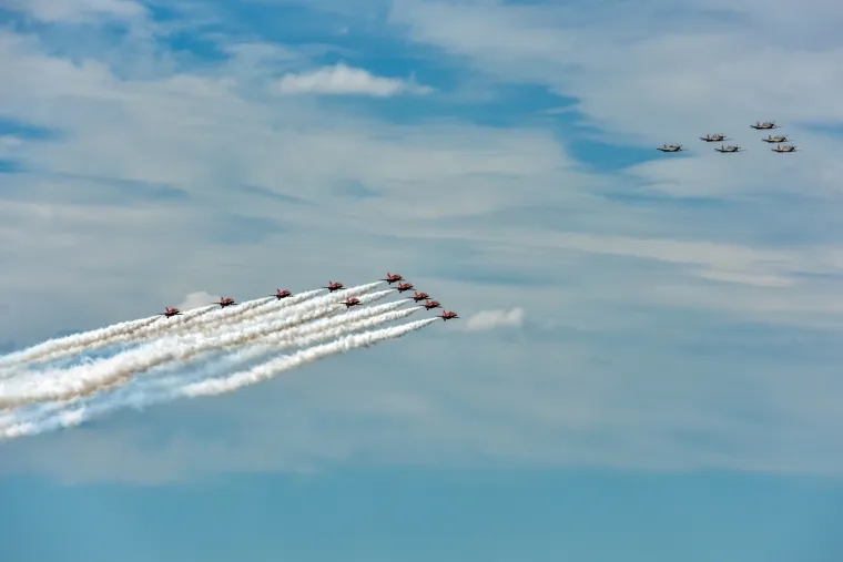 Veličanstvena fantazija: Pogledajte Krila Oluje i Red Arrows u preletu iznad zadarskog kanala