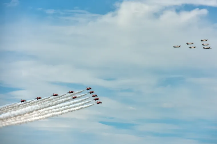 Veličanstvena fantazija: Pogledajte Krila Oluje i Red Arrows u preletu iznad zadarskog kanala