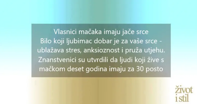 10 znanstvenih dokaza za&scaron;to su ljudi koji imaju mačke na dobitku