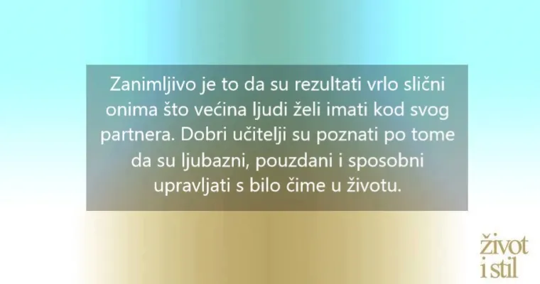 Za&scaron;to su najsretniji ljudi koji su u braku s nastavnicima ili učiteljima?