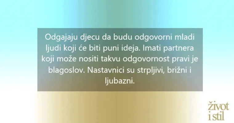 Za&scaron;to su najsretniji ljudi koji su u braku s nastavnicima ili učiteljima?