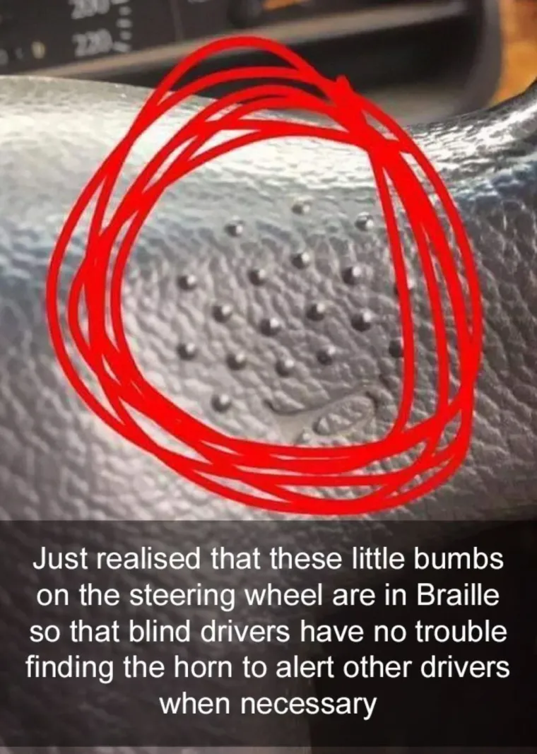 Samo za slijepe vozače.