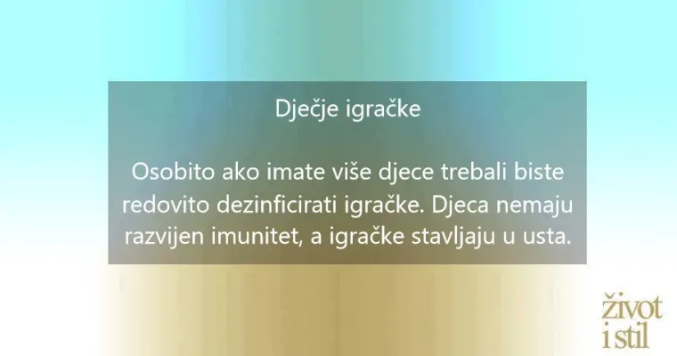 Ovim naoko bezazlenim, svakodnevnim radnjama izlažemo se riziku od zaraze
