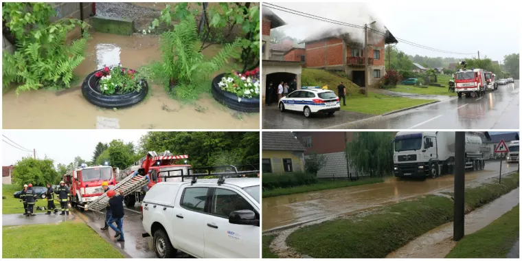 Olujno nevrijeme zahvatilo Pože&scaron;tinu: U kuću u Pleternici udario grom, velike &scaron;tete i na usjevima
