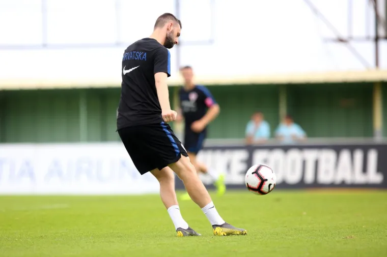05.06.2019., Rijeka - Trening hrvatske nogometne reprezentacije na pomocnom igralistu stadiona na Rujevici. Marcelo Brozovic. Photo: Nel Pavletic/PIXSELL
