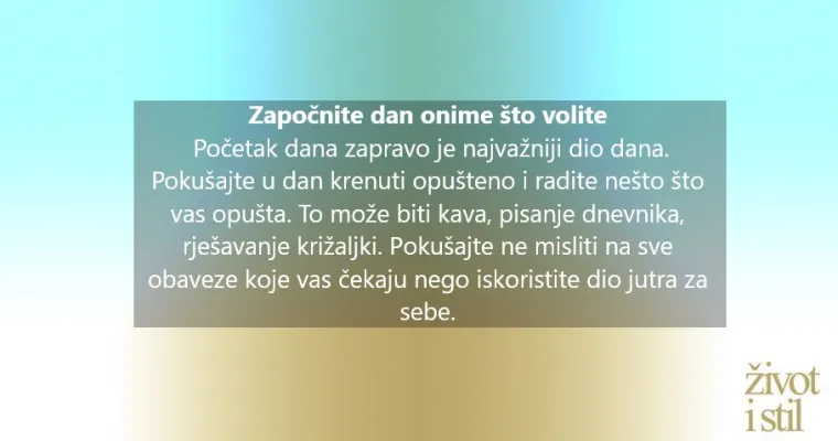 Napokon postanite jutarnji tip i maksimalno iskoristite dan uz ove trikove