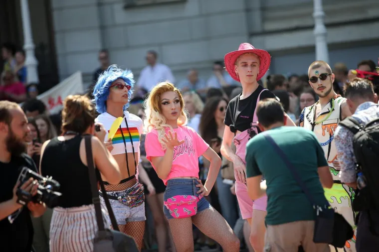 08.06.2019., Zagreb - 18. Povorka ponosa LGBTIQ osoba i obitelji Zagreb Pride 2019. pod sloganom "Osamnaest ponosnih godina". Photo: Slavko Midzor/PIXSELL