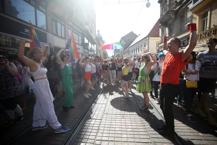 08.06.2019., Zagreb - 18. Povorka ponosa LGBTIQ osoba i obitelji Zagreb Pride 2019. pod sloganom "Osamnaest ponosnih godina". Photo: Slavko Midzor/PIXSELL