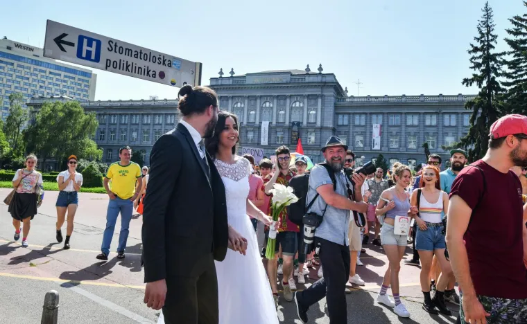 08.06.2019., Zagreb - 18. Povorka ponosa LGBTIQ osoba i obitelji Zagreb Pride 2019. pod sloganom "Osamnaest ponosnih godina". Photo:Sandra Simunovic/PIXSELL