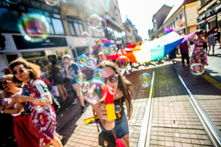 08.06.2019., Zagreb - 18. Povorka ponosa LGBTIQ osoba i obitelji Zagreb Pride 2019. pod sloganom "Osamnaest ponosnih godina". Photo: Slavko Midzor/PIXSELL