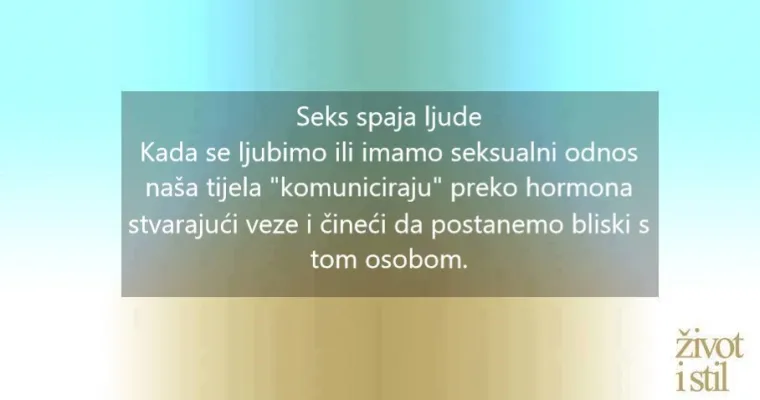 Želite li bolje mentalno zdravlje, vi&scaron;e se seksajte