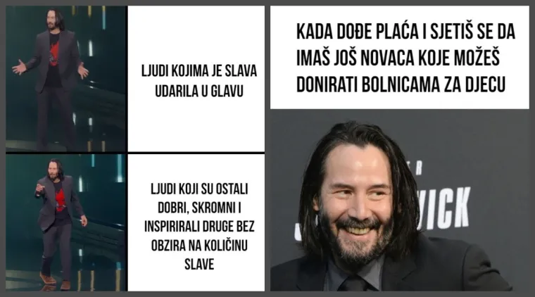 Zovu ga 'dečkom interneta': Najbolje meme o eksplozivnoj popularnosti Keanu Reevesa