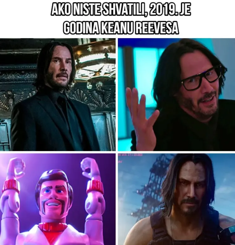 Zovu ga 'dečkom interneta': Najbolje meme o eksplozivnoj popularnosti Keanu Reevesa
