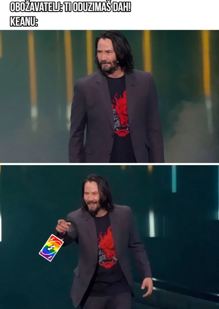 Zovu ga 'dečkom interneta': Najbolje meme o eksplozivnoj popularnosti Keanu Reevesa