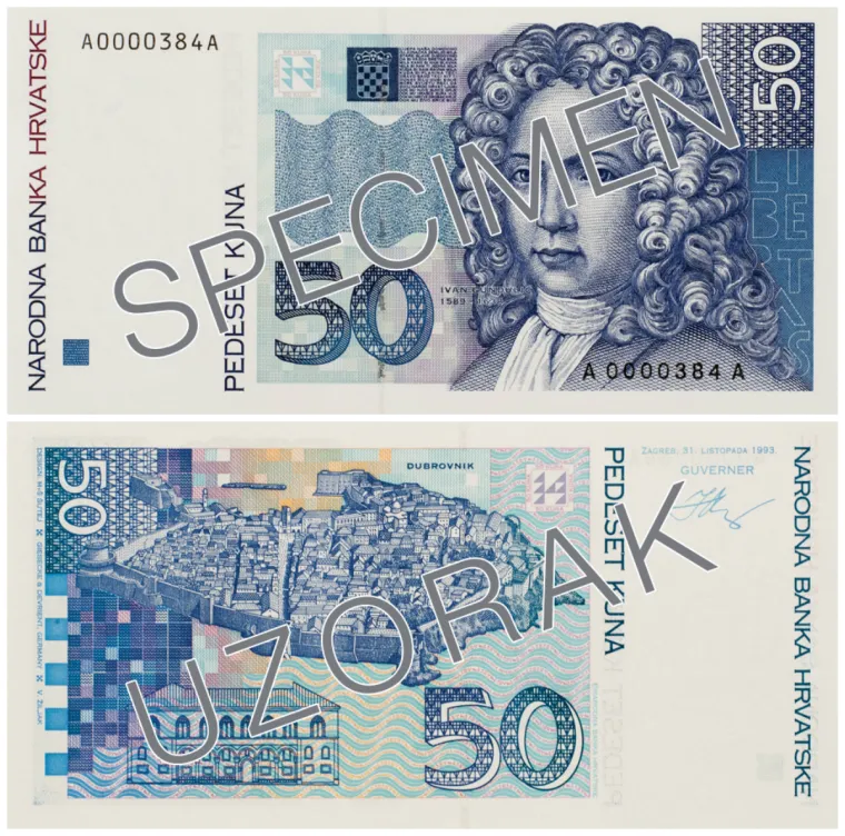 Novčanice od 50 kuna koje nose datum izdanja 31. listopada 1993. prestale su biti zakonsko sredstvo plaćanja 1. siječnja 2010.
ZAPRIMLJENO U HNB-u od 31.5.2018. - 31.5.2019.: 7.562 
UKUPNO POVUČENO IZ OPTJECAJA: 26.347.872  
NEVAŽEĆE NOVČANICE IZVAN TREZORA HNB-a NA DAN 31.5.2019.: 596.679