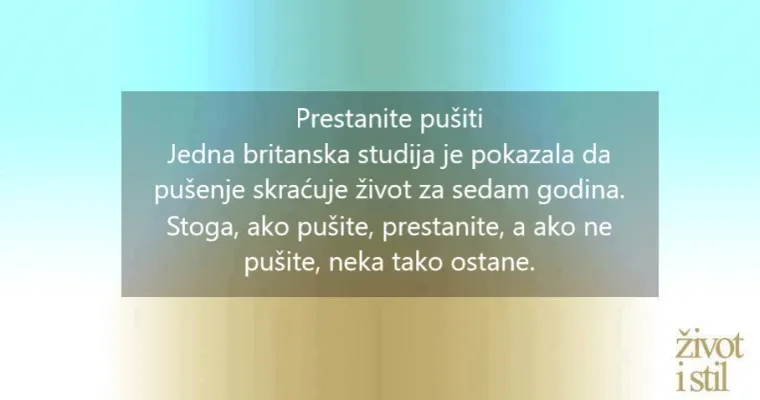 Znanstvenici s Harvarda poručili: ovih 5 navika produljuju život za 14 godina