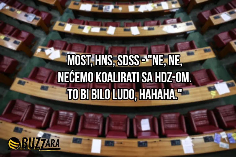 Kako bi izgledali slogani svih stranaka u saboru da su apsolutno iskreni? Upravo ovako