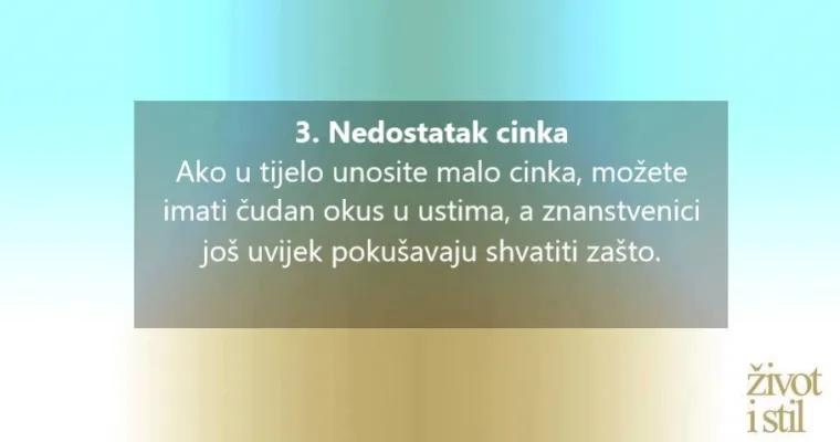 Imate neugodan okus u ustima? Evo što vam tijelo želi poručiti