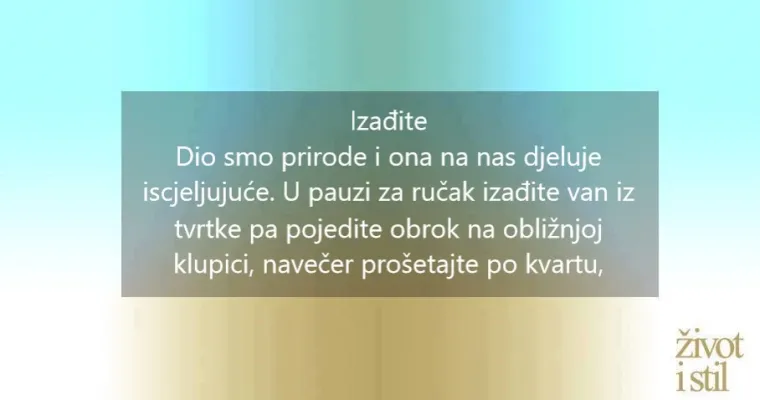 Uvedite ove jednostavne promjene u svoj život i gledajte &scaron;to se događa