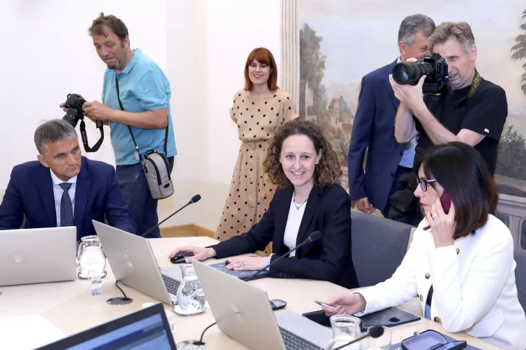 Novo ruho: Obnovljena dvorana Ban Jelačić učinila je sjednicu Vlade malo zanimljivijom