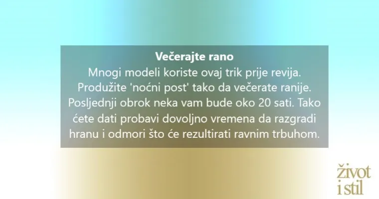 Trikovi kojima ćete se rije&scaron;iti nadutosti i 'izravnati' trbuh u 24 sata