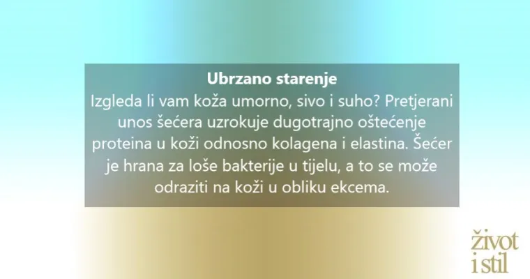 Simptomi koje nam tijelo &scaron;alje kad unosimo previ&scaron;e &scaron;ećera