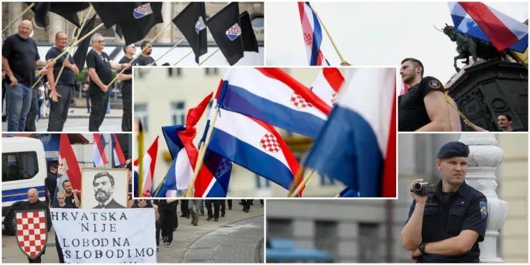 Desničari marširali centrom Zagreba uz budno oko policije i s porukom: 'Oslobodimo Hrvatsku'