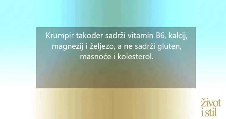Krumpire na tanjure! Zdravi su i to iz vi&scaron;e razloga