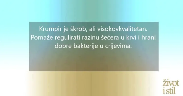 Krumpire na tanjure! Zdravi su i to iz vi&scaron;e razloga