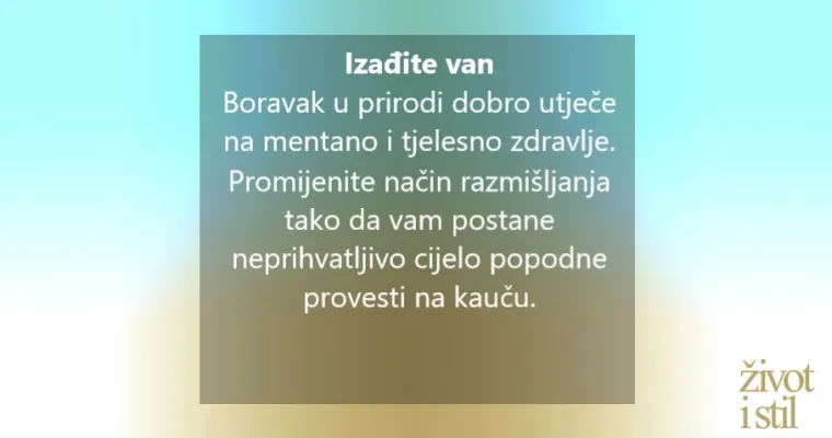 Promijenite misli i pobolj&scaron;ajte zdravlje - tjelesno i mentalno