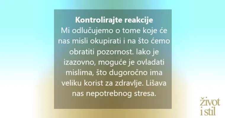 Promijenite misli i pobolj&scaron;ajte zdravlje - tjelesno i mentalno