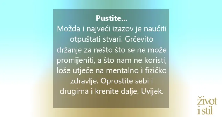 Promijenite misli i pobolj&scaron;ajte zdravlje - tjelesno i mentalno