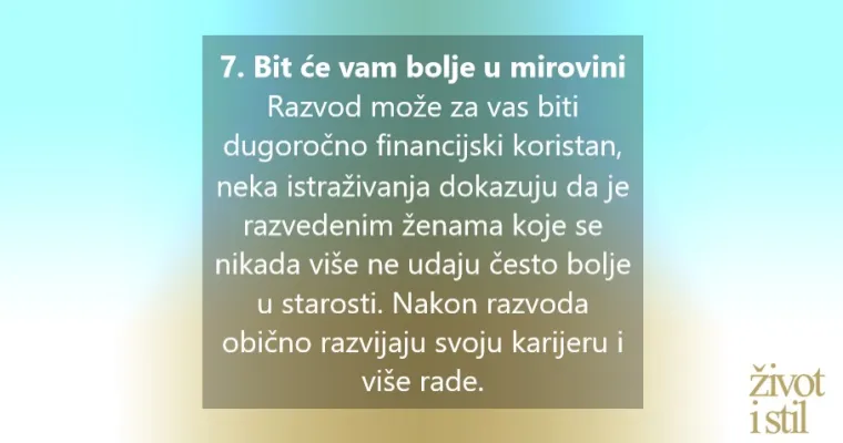 7 razloga za&scaron;to je razvod bolji od lo&scaron;eg braka