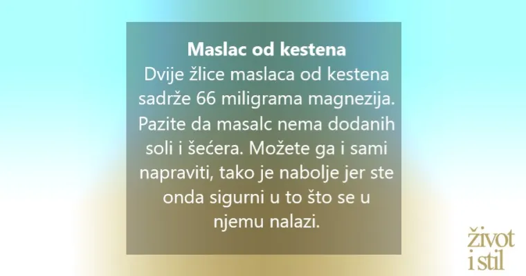 8 namirnica bogatih magnezijem koje bismo trebali redovito jesti