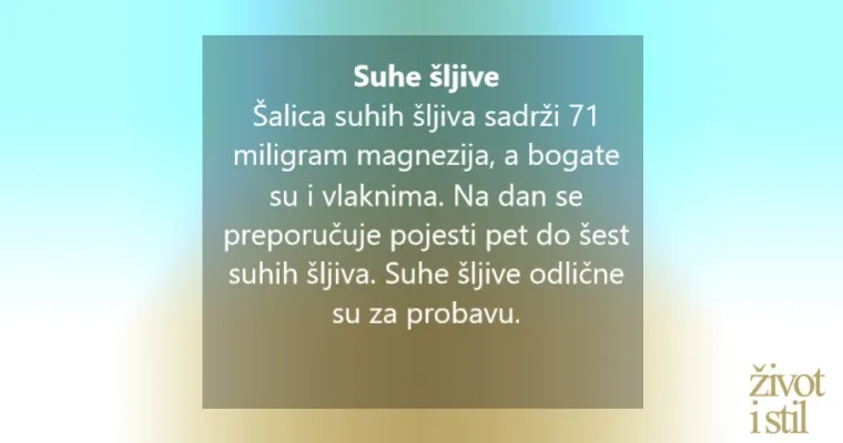 8 namirnica bogatih magnezijem koje bismo trebali redovito jesti
