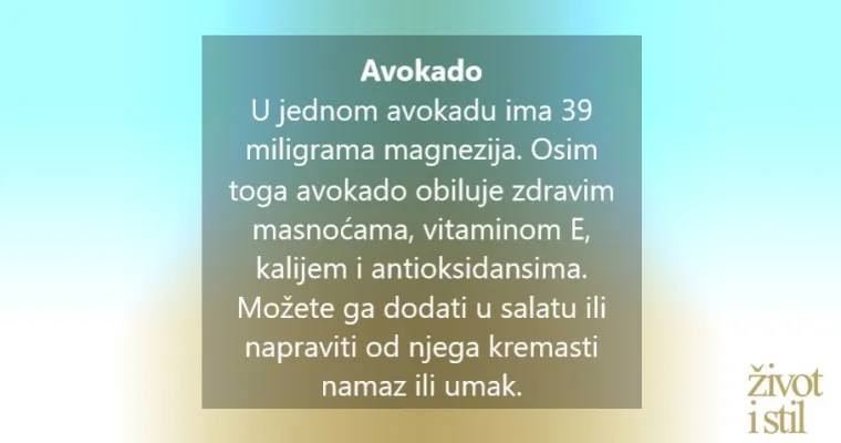 8 namirnica bogatih magnezijem koje bismo trebali redovito jesti