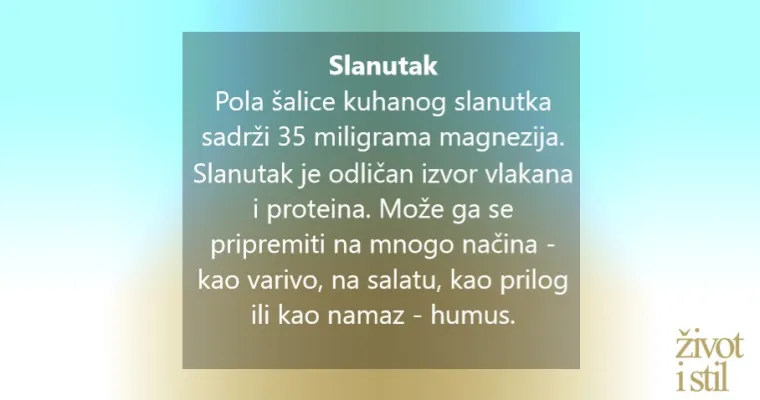 8 namirnica bogatih magnezijem koje bismo trebali redovito jesti