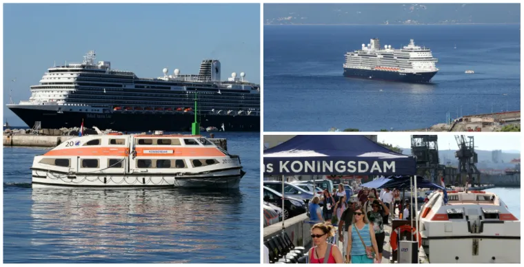 Kruzer Koningsdam stigao u Rijeku! 300 metarska grdosija prevozi 2650 putnika o kojima se brine tisuću članova posade