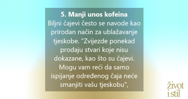 7 važnih stvari koje mogu pomoći kod smanjenja tjeskobe