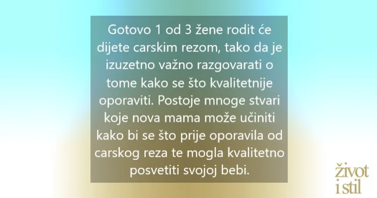 10 savjeta za brži opravak nakon carskog reza