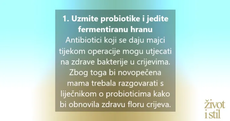 10 savjeta za brži opravak nakon carskog reza