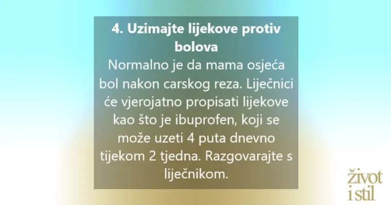 10 savjeta za brži opravak nakon carskog reza