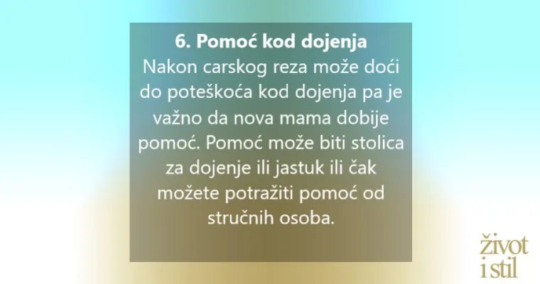 10 savjeta za brži opravak nakon carskog reza