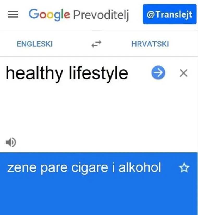 'Translejt' izvlači ono najbolje iz Google Prevoditelja: 'Medicine' je 'rakija', a 'daughter' je 'sine'