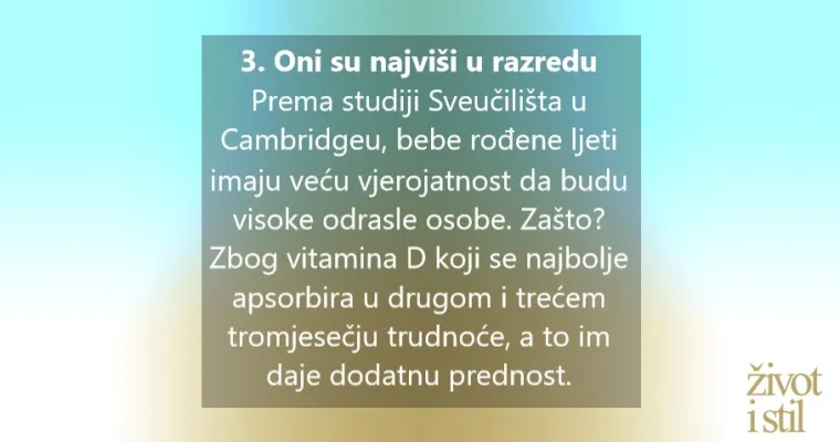 7 razloga zašto su bebe rođene u srpnju posebne
