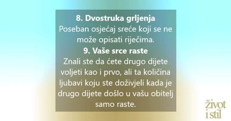 10 stvari koje roditelji mogu naučiti tek kada dobiju drugo dijete